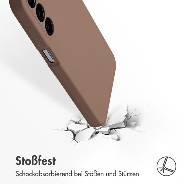 Accezz Liquid Silikoncase Samsung Galaxy A16 - Hellbraun