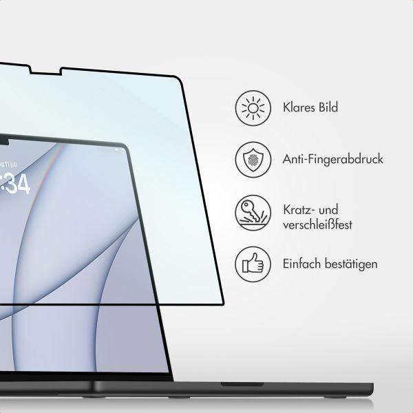 Accezz Gehärtetem Glas Displayschutzfolie Apple MacBook Air 13 Zoll (2018-2020)