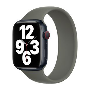 Apple Silikon Solo Loop für  Apple Watch | 38/40/41/42 mm - Größe 1 - Olive