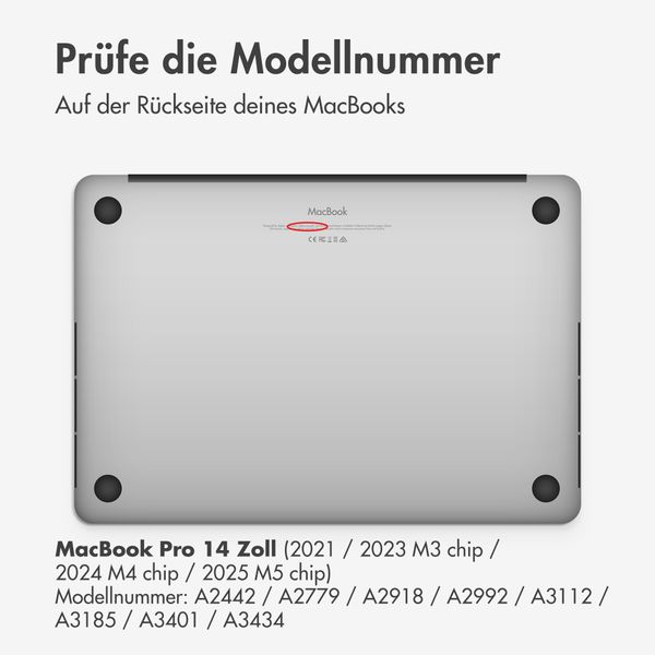 Accezz Magnetische Displayschutzfolie Apple MacBook Pro 14 Zoll (2021 / 2023 M3 chip / 2024 M4 chip / 2025 M5 chip)
