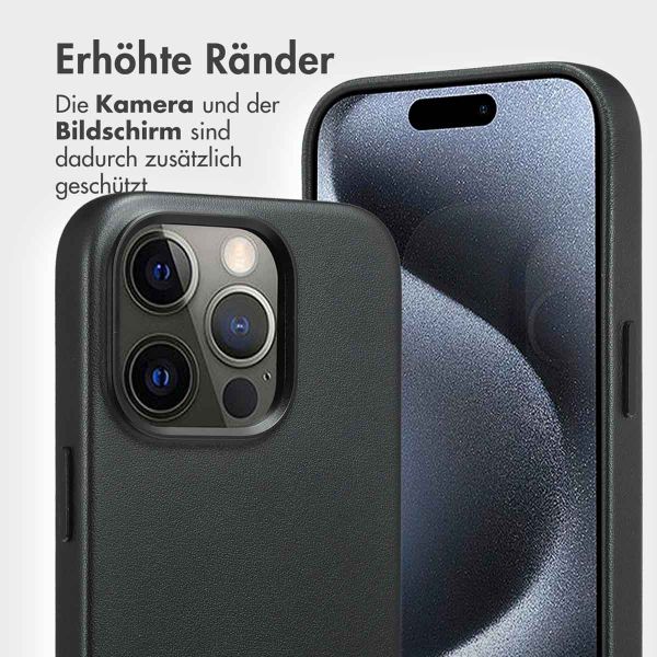 Accezz 2-in-1 Klapphülle aus Leder mit MagSafe Apple iPhone 15 Pro - Onyx Black