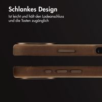Accezz Vintage Leather Magsafe Backcover Apple iPhone 16 - Rustic Brown