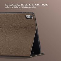 Selencia Riva Klapphülle Apple iPad Air 11 Zoll (2026) M4 / (2025) M3 / (2024) M2 / Air 5 (2022) / Air 4 (2020) - Mocha Brown