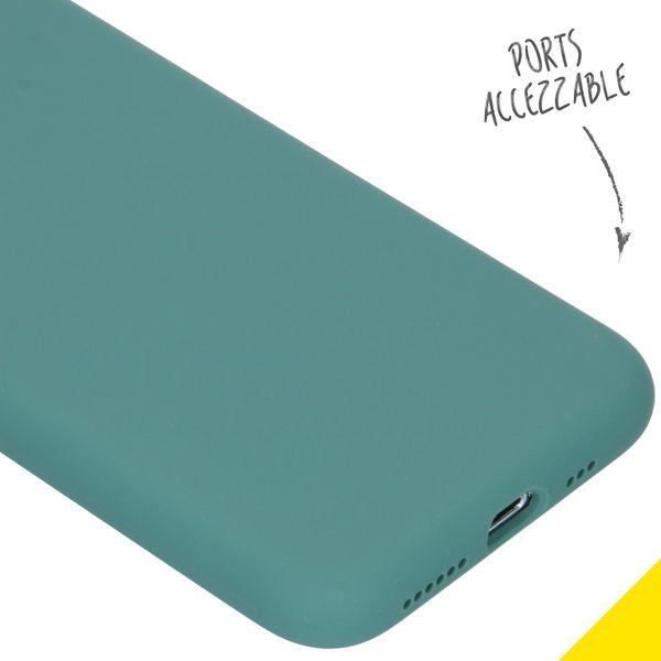 Accezz Liquid Silikoncase Apple iPhone 11 Pro - Dunkelgrün