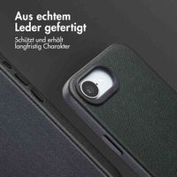 Accezz MagSafe Leather Backcover Apple iPhone 17e / 16e - Onyx Black