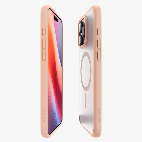 Spigen Ultra Hybrid Backcover MagSafe Apple iPhone 16 Pro - Rosa