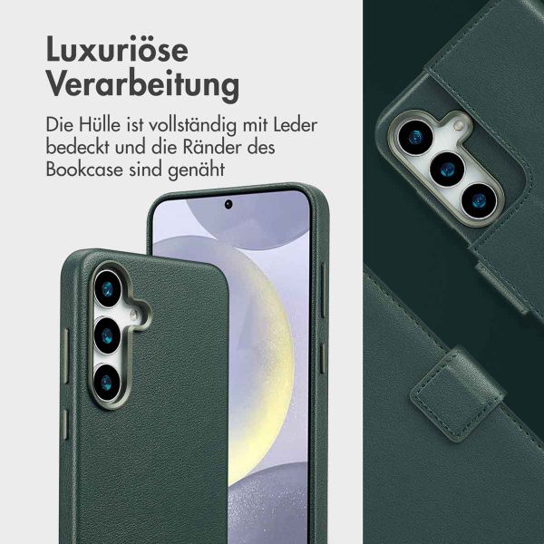 Accezz 2-in-1 Klapphülle aus Leder mit MagSafe Samsung Galaxy S25 Plus - Cedar Green