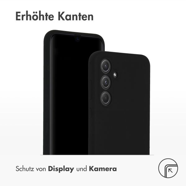 Accezz Liquid Silikoncase Samsung Galaxy A55 - Schwarz