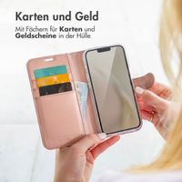 Accezz Wallet TPU Klapphülle Apple iPhone 12 (Pro) - Rosé gold