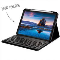 Accezz Bluetooth Keyboard Klapphülle Apple iPad 11 (2025) 11 Zoll A16 / iPad 10 (2022) 10.9 Zoll - QWERTY / NL - Schwarz