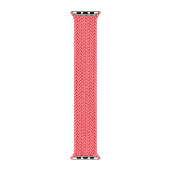 Apple Geflochtenes Solo Loop für  Apple Watch | 38/40/41/42 mm - Größe 2 - Pink Punch