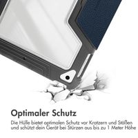 Accezz Rugged Trifold Klapphülle Apple iPad 9 (2021) 10.2 Zoll / iPad 8 (2020) 10.2 Zoll / iPad 7 (2019) 10.2 Zoll - Dunkelblau