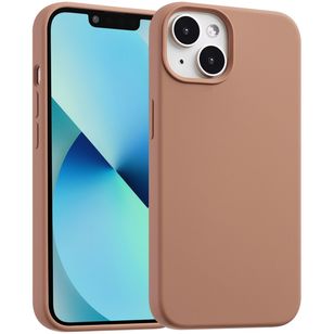 Accezz Liquid Silikoncase mit MagSafe Apple iPhone 13 Mini - Hellbraun
