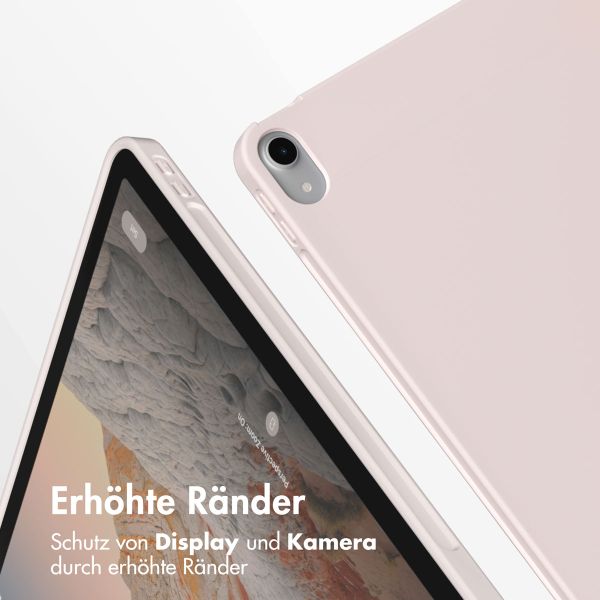 Accezz Smarte Klapphülle aus Silikon Apple iPad 11 (2025) 11 Zoll A16 / iPad 10 (2022) 10.9 Zoll - Rosa
