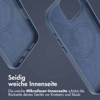 Accezz MagSafe Leather Backcover Apple iPhone 16 Pro Max - Nightfall Blue