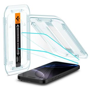 Spigen GLAStR Fit Displayschutzfolie 2er-Pack + Applicator Apple iPhone 17 / 17 Pro / 16 Pro