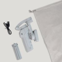 Selencia Gimbal Stabilizer mit LED-Licht - Smartes Tracking - Tripod - Cosy Grey