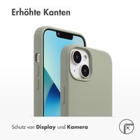 Accezz Liquid Silikoncase mit MagSafe Apple iPhone 13 Mini - Cooper Green