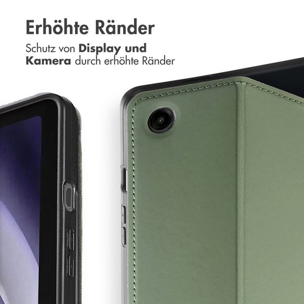 Accezz Classic Klapphülle Samsung Galaxy Tab A9 Plus - Grün