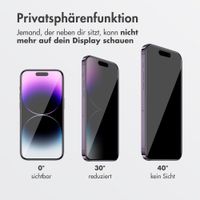 Accezz Sichtschutz-Schutzglas mit Applikator Apple iPhone 17e / 16e / 14 / 13 / 13 Pro