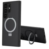 Accezz Ring Stand Backcover mit MagSafe Samsung Galaxy S24 Ultra - Schwarz