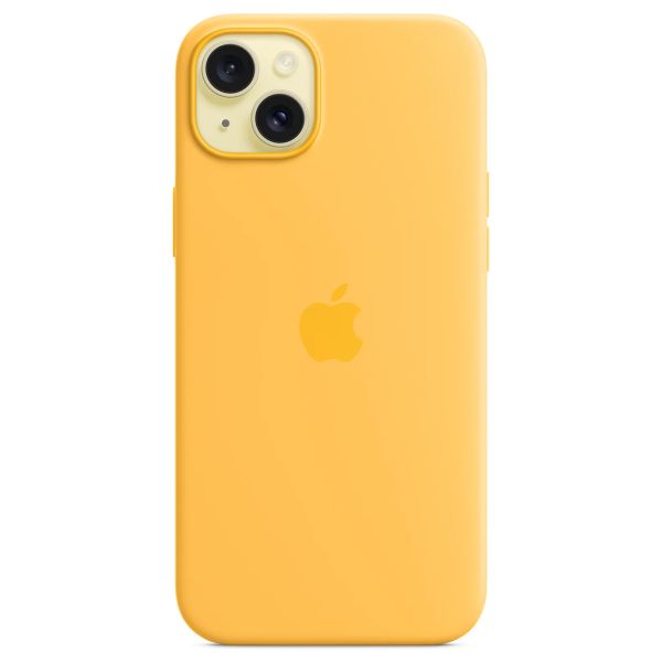 Apple Silikon-Case MagSafe Apple iPhone 15 Plus - Sunshine
