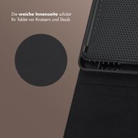 Selencia Riva Klapphülle Apple iPad 9 (2021) 10.2 Zoll / iPad 8 (2020) 10.2 Zoll / iPad 7 (2019) 10.2 Zoll - Schwarz