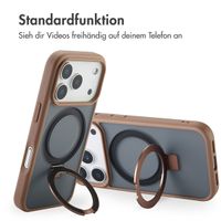 Accezz Ring Stand Backcover mit MagSafe Apple iPhone 17 Pro - Braun