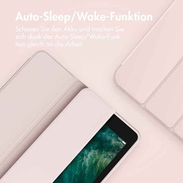 Accezz Smarte Klapphülle aus Silikon Apple iPad 6 (2018) 9.7 Zoll / iPad 5 (2017) 9.7 Zoll - Rosa