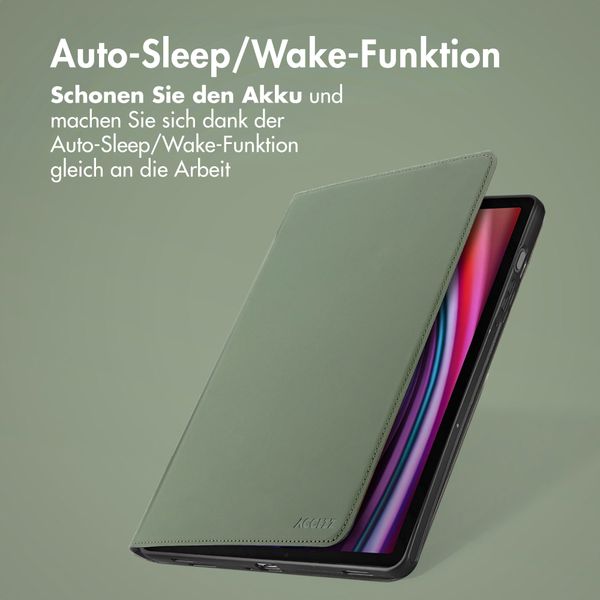 Accezz Classic Klapphülle Samsung Galaxy Tab S10 Plus / Tab S9 FE Plus / Tab S9 Plus - Grün