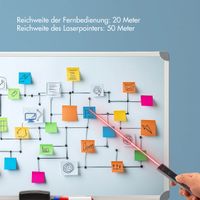 Accezz Präsentations-Klicker - Presenter mit Laserpointer - Schwarz