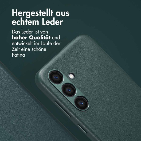 Accezz 2-in-1 Klapphülle aus Leder mit MagSafe Samsung Galaxy S24 - Cedar Green