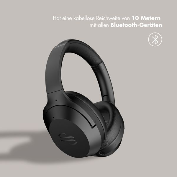 Selencia Urban Play Kabellose Kopfhörer - Aktive Geräuschunterdrückung - Mit Aufbewahrungstasche - Midnight Black