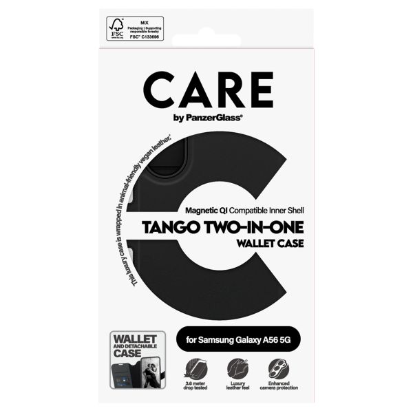CARE by PanzerGlass Tango 2 in 1 Wallet Case MagSafe Samsung Galaxy A56 - Black