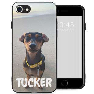 Gestalte deine eigene Gel Hülle Apple iPhone SE (2022 / 2020) / 8 / 7 / 6(s) - Schwarz