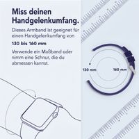 Apple Leather Link Armband für  Apple Watch | 38/40/41/42 mm - Größe S/M - Ink