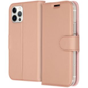 Accezz Wallet TPU Klapphülle Apple iPhone 12 (Pro) - Rosé gold