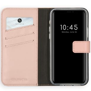 Selencia Echtleder Klapphülle Apple iPhone 12 (Pro) - Dusty Pink