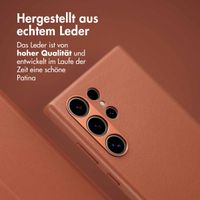 Accezz 2-in-1 Klapphülle aus Leder mit MagSafe Samsung Galaxy S24 Ultra - Sienna Brown