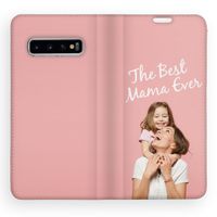 Gestalte deine eigene Compact Gel Klapphülle Samsung Galaxy S10 - Weiß