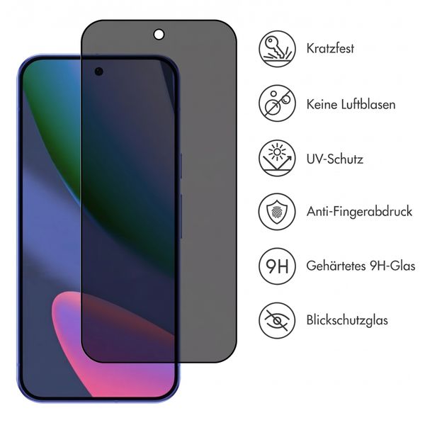 Accezz Privacy Displayschutz aus gehärtetem Glas Google Pixel 11