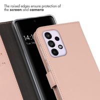 Selencia Echtleder Klapphülle Samsung Galaxy A33 - Dusty Pink