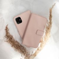 Selencia Echtleder Klapphülle Samsung Galaxy S10 - Dusty Pink