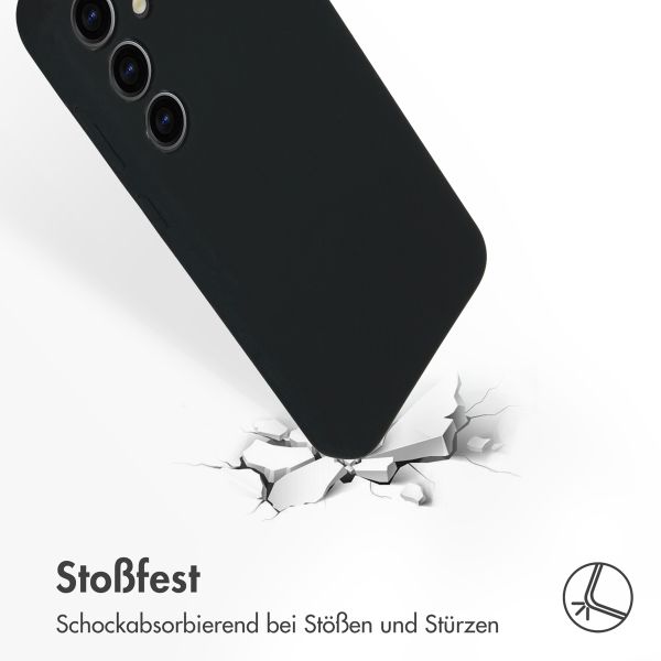 Accezz Liquid Silikoncase Samsung Galaxy S24 Plus - Schwarz