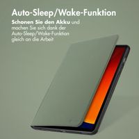 Accezz Classic Klapphülle Samsung Galaxy Tab S9 11.0 Zoll / S10 Lite / S10 FE / S9 FE 10.9 Zoll - Grün