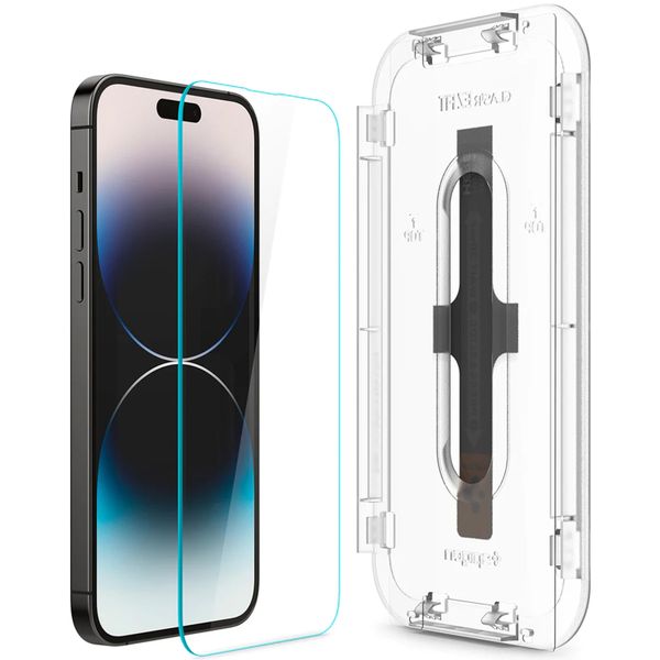 Spigen GLAStR Fit Displayschutzfolie 2er-Pack + Applicator Apple iPhone 14 Pro Max