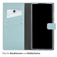 Selencia Echtleder Klapphülle Samsung Galaxy S25 Ultra - Air Blue
