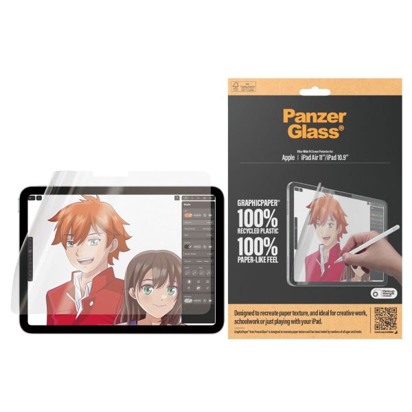 PanzerGlass GraphicPaper Ultra-Wide Fit Displayschutz Apple iPad Air 11 Zoll (2026) M4 / (2025) M3 / (2024) M2 / iPad 11 (2025) A16 / iPad 10 (2022)