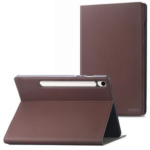 Accezz Classic Klapphülle Samsung Galaxy Tab S9 11.0 Zoll / S10 Lite / S10 FE / S9 FE 10.9 Zoll - Braun