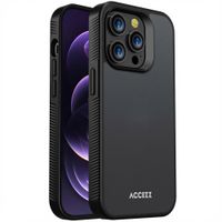 Accezz Rugged Frosted Back Cover Apple iPhone 14 Pro - Schwarz